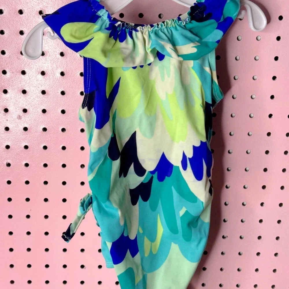 Gap Kids Tropical Ruffle Swimsuit 18-24M One Piece Floral Beach Resort Cute